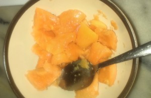 papaya bowl