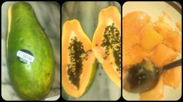 papaya collage
